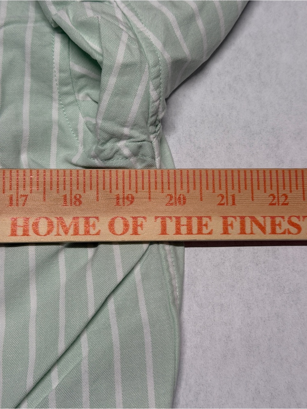 UNIQLO JW ANDERSON Womans Oxford Boxy S/S Button Up Shirt Sz Small Green Striped - Picture 6 of 8